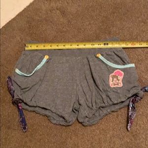 Anthropologie gray shorts w/embellishments